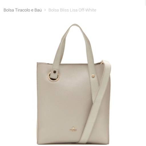 Comprar o produto de Bolsa bliss off white em Feminino pela empresa Loja Catherine em Bauru, SP por Solutudo