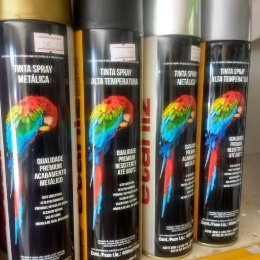 Comprar o produto de Tinta spray alta temperatura em Tintas e Impermeabilizantes pela empresa Pinte Bem Tintas e Revestimentos em Foz do Iguaçu, PR por Solutudo