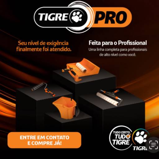 Linha Tigre Pro – Ferramentas de Pintura para Profissionais Exigentes