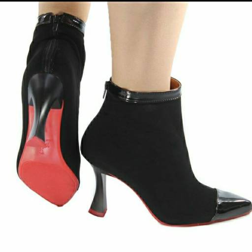 Comprar o produto de Bota/nobuk sintetico preta salto sino 9cm preta anti derrapante em Sapatos pela empresa WSshoes agora é Happy Steps Calçados em Botucatu, SP por Solutudo