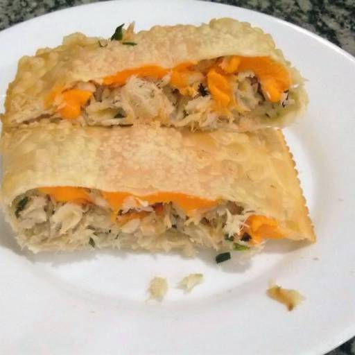 Pastel de bacalhau com cheddar