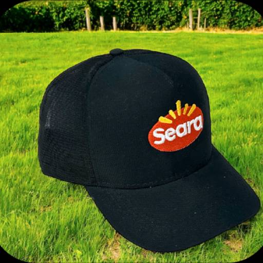 Boné De Telinha Preto Com Bordado