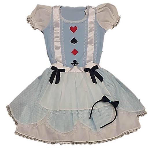 2749 - Menina das cartas infantil (tamanho 10) em Tietê, SP por Fantasia & Folia