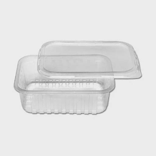 Pote Retangular com Tampa 500ml 24un | Prafesta em Foz do Iguaçu, PR por EmbalaFoz Tudo em Embalagens