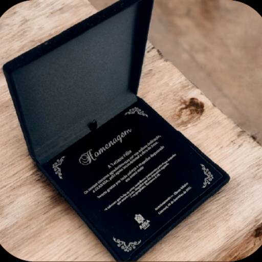 Placa De Homenagem Pequena