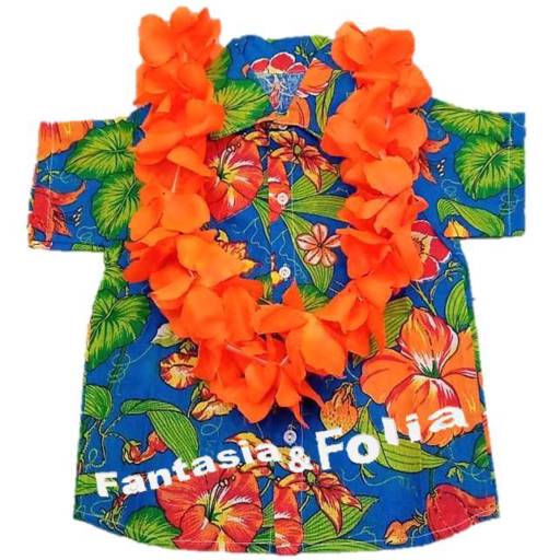 2332 - Camisa havaiana juvenil (tamanho 10 e 16) em Tietê, SP por Fantasia & Folia