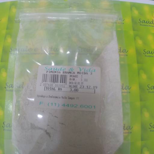 Pimenta branca moida por Saúde e Vida