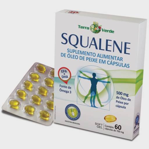 Squalene Ômega 3 Epa Dha 500mg com 60 cápsulas - Sanibras