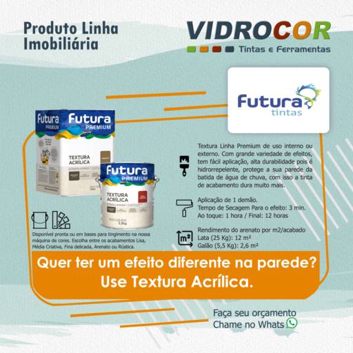 Futura Textura Acrílica - Vidrocor Tintas