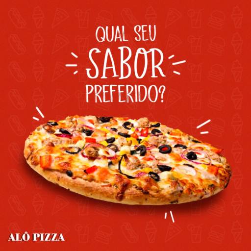 Comprar o produto de Qual o seu sabor preferido? em Pizzas pela empresa Alô Pizza em Boituva, SP por Solutudo