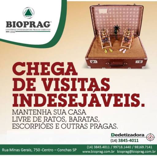 Comprar o produto de Bioprag Dedetizadora em A Classificar pela empresa Bioprag - Controle Integrado de Pragas Urbanas - Boituva em Boituva, SP por Solutudo