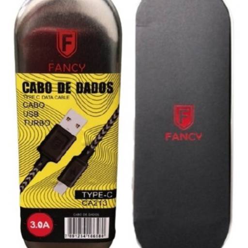 Cabo de dados para celular marca Fancy com conexão tipo C
