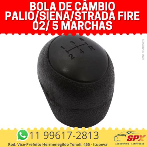 Bola de Câmbio Palio/Siena/Strada Fire 02/ 5 Marchas  em Itupeva, SP por Spx Acessórios e Autopeças