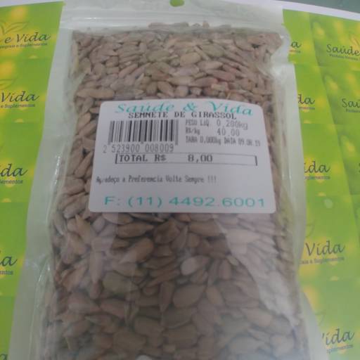 Semente de girassol por Saúde e Vida