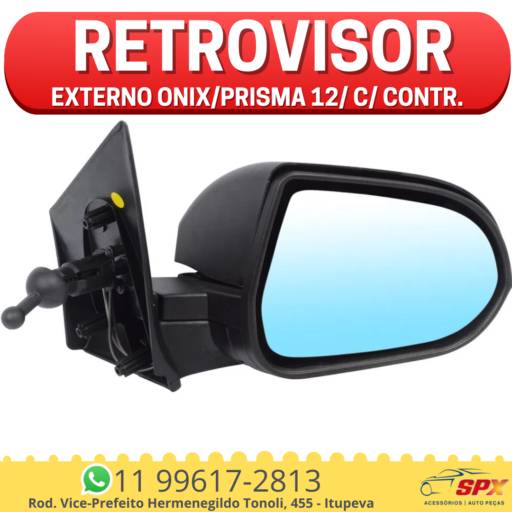 Retrovisor Externo Onix/Prisma 12/ c/ contr.  em Itupeva, SP por Spx Acessórios e Autopeças