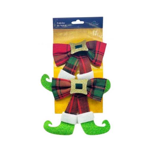 Kit de laços xadrez 15x17cm em Mineiros, GO por Império das Embalagens Doces & Festas