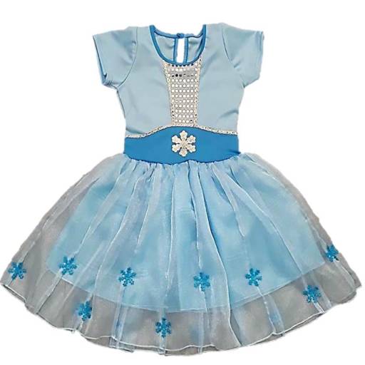 2743 - Princesa do gelo infantil (tamanhos 8 e 10) em Tietê, SP por Fantasia & Folia