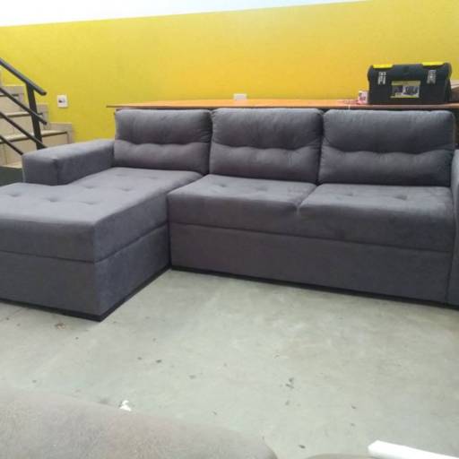 Sofá Chaise sem Pufão por Faal Sofás com Estilo