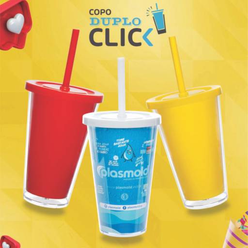 Copo Duplo Click em São José do Rio Preto, SP por Public Gráfica e Brindes