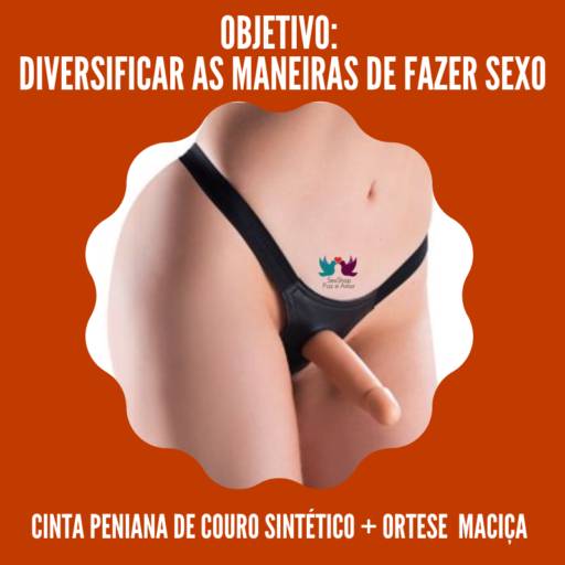 Cinta peniana de couro sintético + Órtese maciça