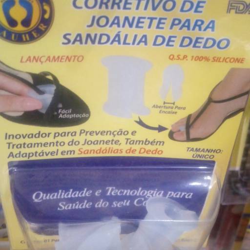 Corretivo de joanete para sandalha de dedo por Ortoshop Boutique Ortopédica