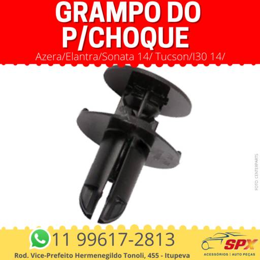 Grampo do P/Choque Azera/Elantra/Sonata 14/ Tucson/I30 14/