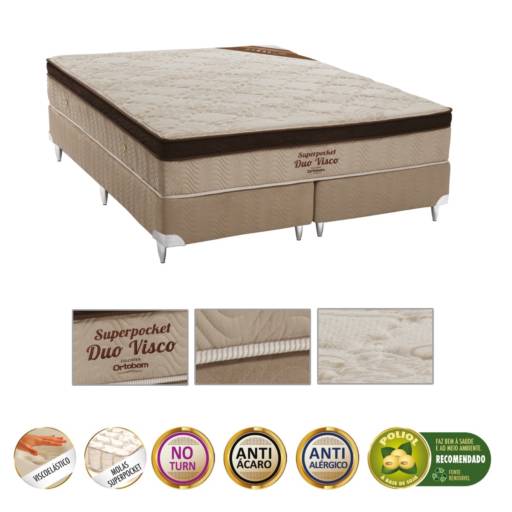 Superpocket Duo Visco por Colchões Ortobom - JK Vila Portes