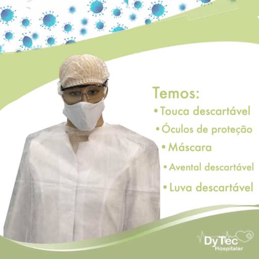 Descartáveis para proteção em Jundiaí, SP por DyTec Comércio e Manutenção em Equipamentos Médicos Hospitalares