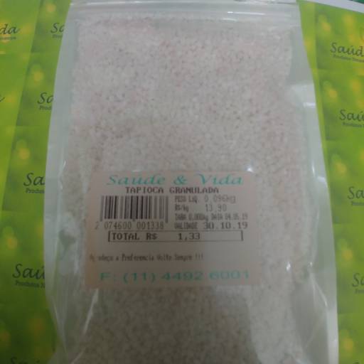 Tapioca granulada por Saúde e Vida