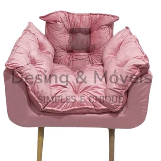 Poltrona Opala - Cor 20 Rosa - 10x s juros em Itaquaquecetuba, SP por Design & Móveis - Macas