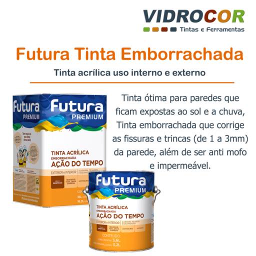 Comprar o produto de Futura tinta Emborrachada em Linha Imobiliária pela empresa Vidrocor Tintas - Barra Bonita em Barra Bonita, SP por Solutudo