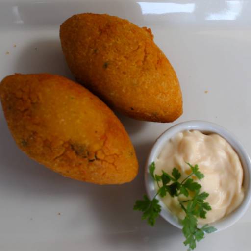 Bolinho caipira de frango