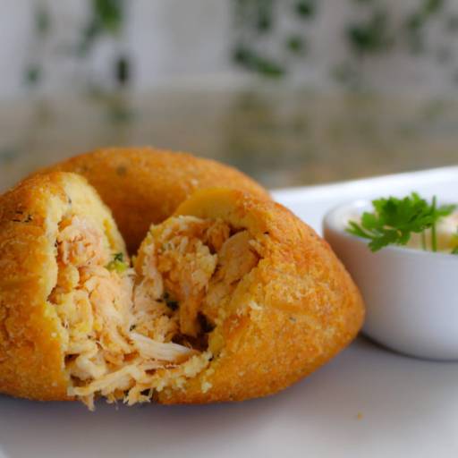 Bolinho caipira de frango