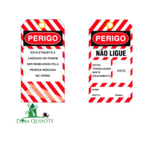 Cartão de bloqueio NÃO LIGUE com foto em Jundiaí, SP por Dom Quixote Equipamentos de Proteção Individual