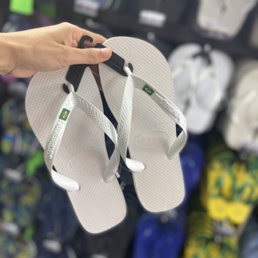 Sandálias Havaianas Brasil Branca 