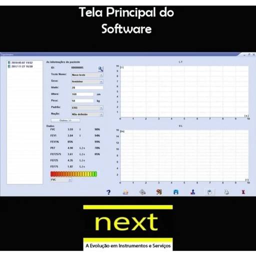 Espirômetro Digital Portátil  em Bauru, SP por  Ideal Instrumentos de Medição