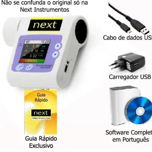Espirômetro Digital Portátil  em Bauru, SP por  Ideal Instrumentos de Medição