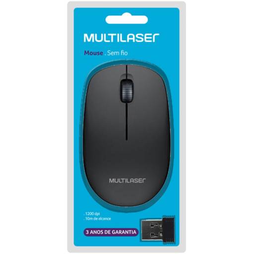 Mouse sem fio Multilaser 1200 dpi, 10m de alcance em Botucatu, SP por Multi Consertos - Celulares, Vídeo Games, Informática, Eletrônica, Elétrica e Hidráulica