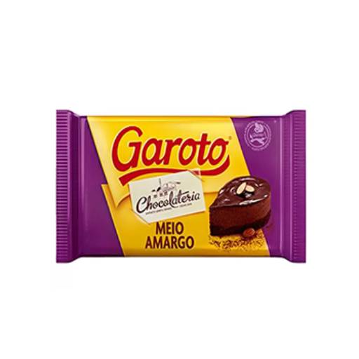 Barra de Chocolate Garoto Meio Amargo  em Americana, SP por Lojas Manduri Festas 
