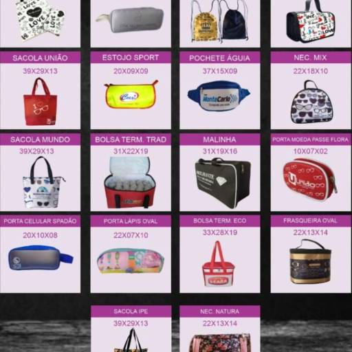 Bolsas malinha e necessaire em São José do Rio Preto, SP por Public Gráfica e Brindes