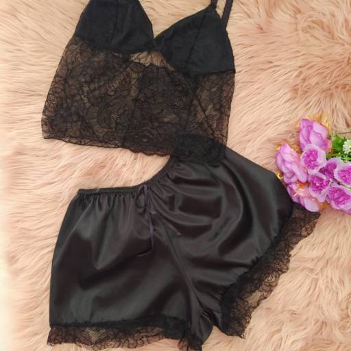 Shorts doll cetim em Bauru, SP por Leh Lingerie e Moda Praia