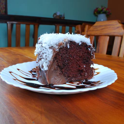 Bolo Prestígio Vulcão por Fazenda do Bolo