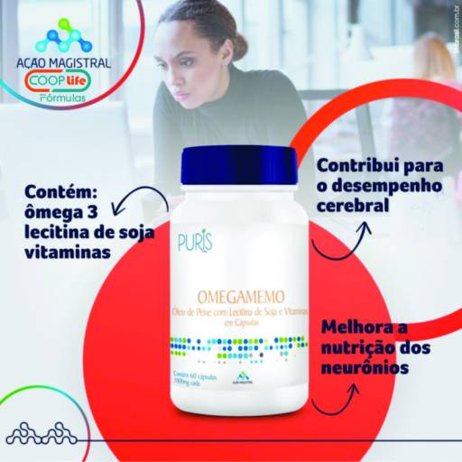 Omegamemo Puris 1G 60 Caps em Itapetininga, SP por Coop Life Fórmulas