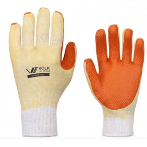 Luva Orange Borracha Vulcanizada 