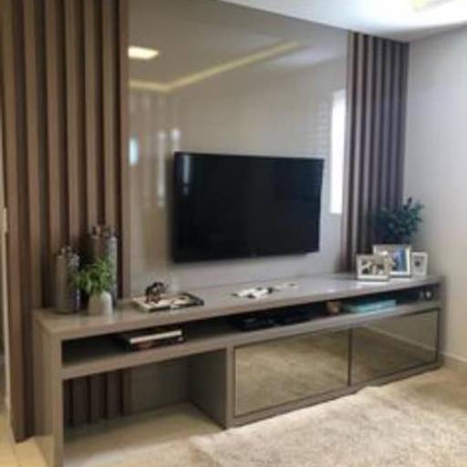 SALAS DE ESTAR E JANTAR por Fassina Marcenaria