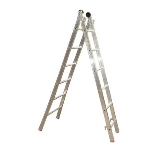 ESCADA DE ALUMÍNIO ALULEV ESTICÁVEL DUPLA 11 DEGRAUS (CÓD. 5769) Loja de tinta em Lençóis Paulista