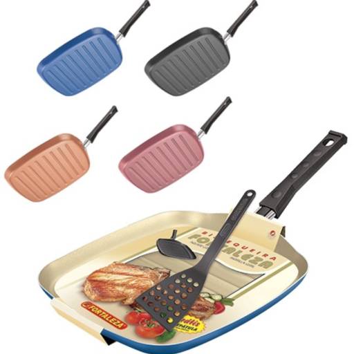  Bistequeira Teflon 24 com Espátula Fortaleza por Casa Vitória