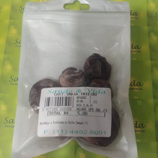 Castanha da india inteira por Saúde e Vida