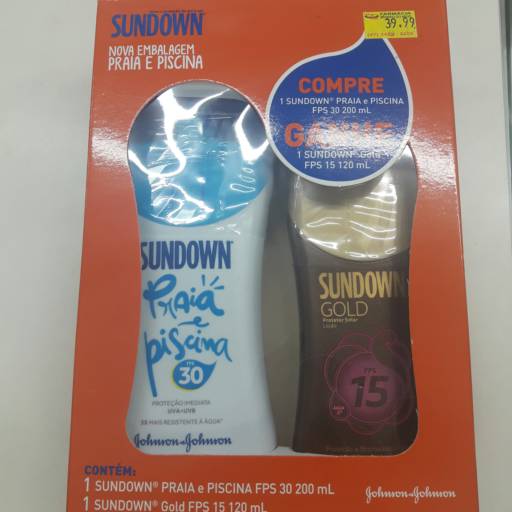 Comprar o produto de Kit Sundown (valor unitário) em A Classificar pela empresa Farmácia Morro do Meio em Joinville, SC por Solutudo