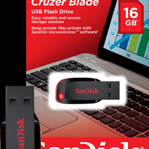 Comprar o produto de Pendrive Sandisk 16gb Cruzer Blade em Sandisk pela empresa Sell Acessórios  em Barra Bonita, SP por Solutudo